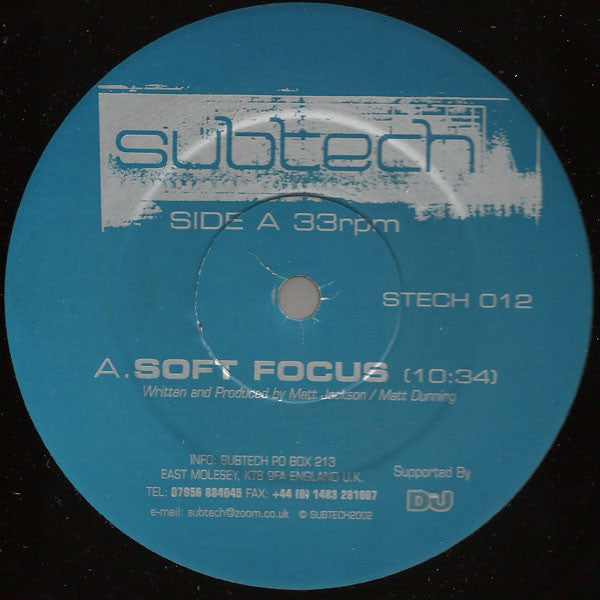 Subtech : Soft Focus / Digital Self (12")