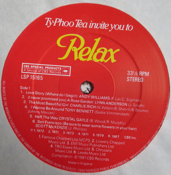 Various : Relax (LP, Comp)