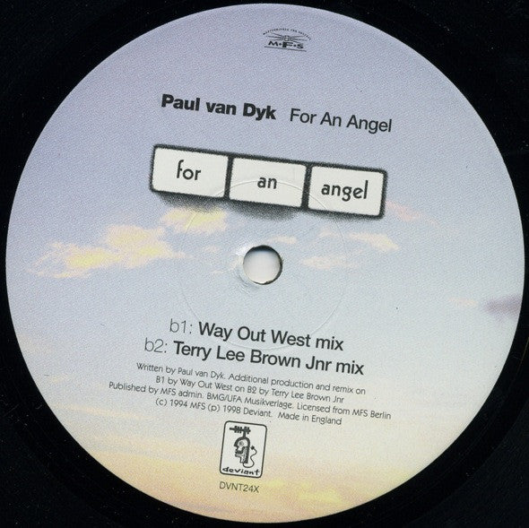 Paul van Dyk : For An Angel (12", Single)