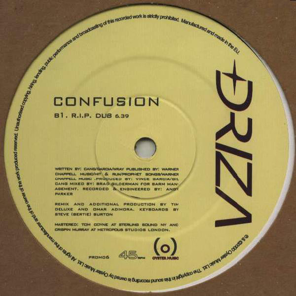 Driza : Confusion (R.I.P. Mixes) (12")