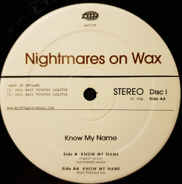 Nightmares On Wax : Know My Name (12", Dis)