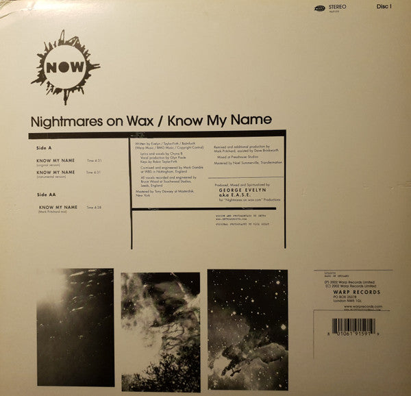 Nightmares On Wax : Know My Name (12", Dis)