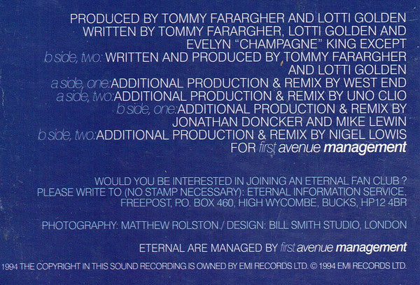 Eternal (2) : Sweet Funky Thing / Oh Baby I ... (12", Single)