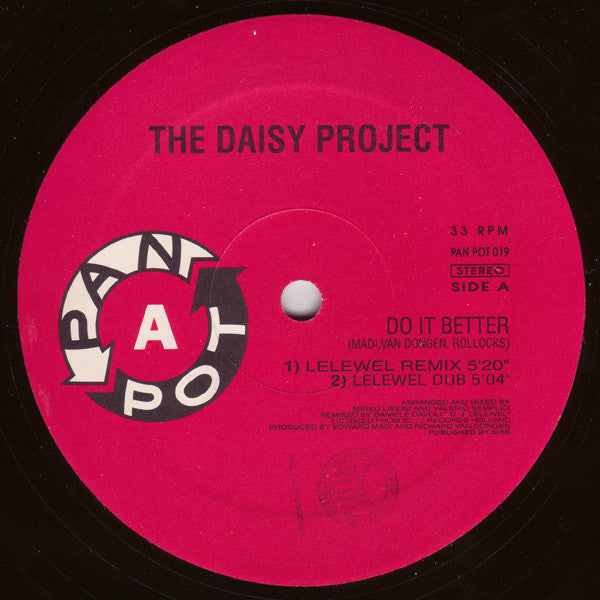 The Daisy Project* : Do It Better (Special Black Box Remixes) (12")