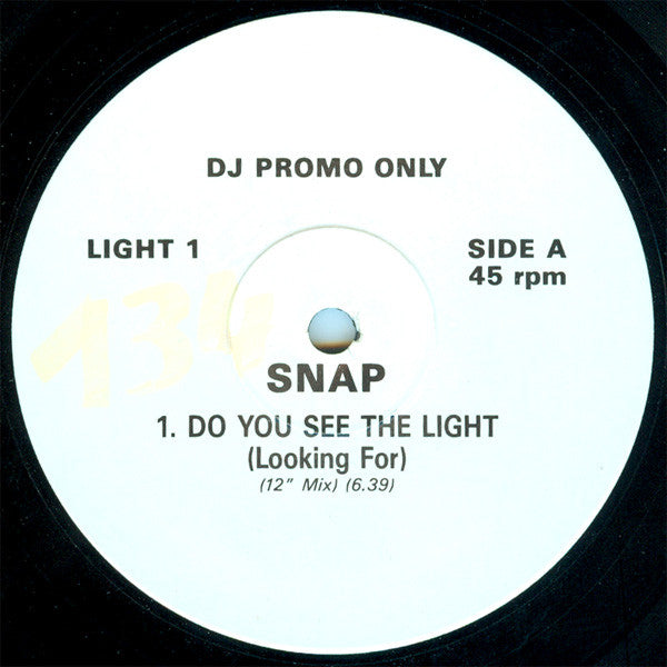 Snap* : Do You See The Light (Looking For) (12", Promo)