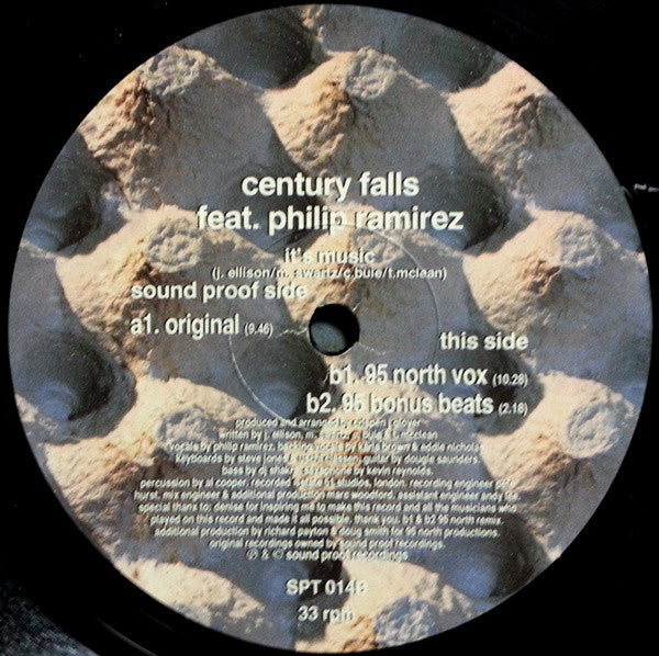 Century Falls Feat. Philip Ramirez* : It's Music (2x12")