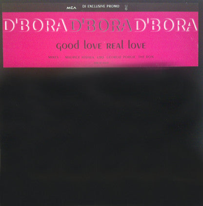 D'Bora : Good Love, Real Love (12", Promo)