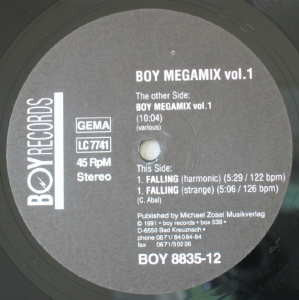 Scared To Death : Boy Megamix Vol. 1 (12")