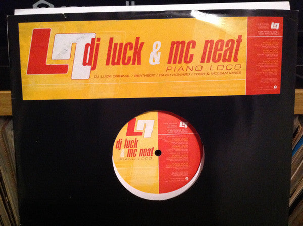 DJ Luck & MC Neat : Piano Loco (12", Promo)