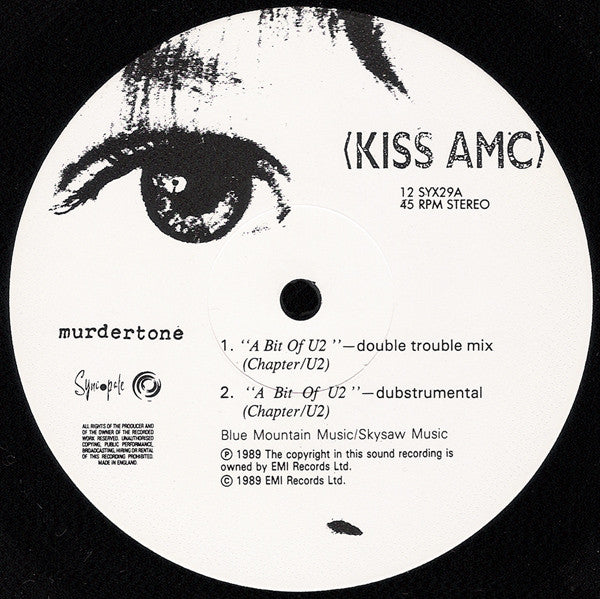 Kiss AMC : A Bit Of U2 (Remixes) (12", Maxi)