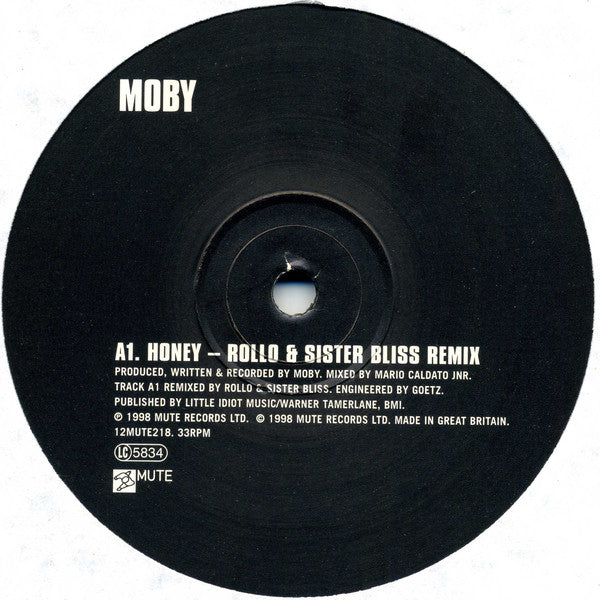 Moby : Honey (12", Single)