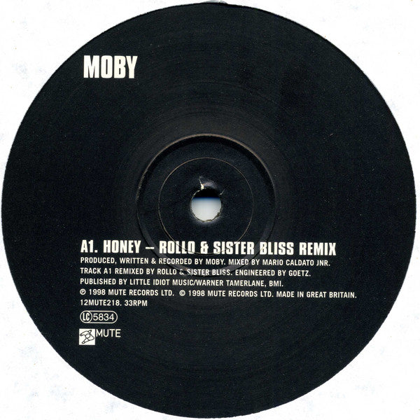 Moby : Honey (12", Single)