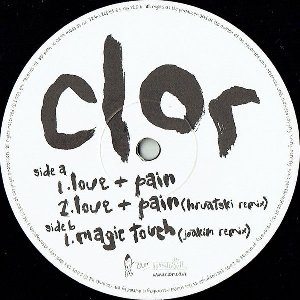 Clor : Love + Pain (12", Single)