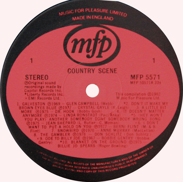 Various : Country Scene (20 Classic Tracks) (LP, Comp)