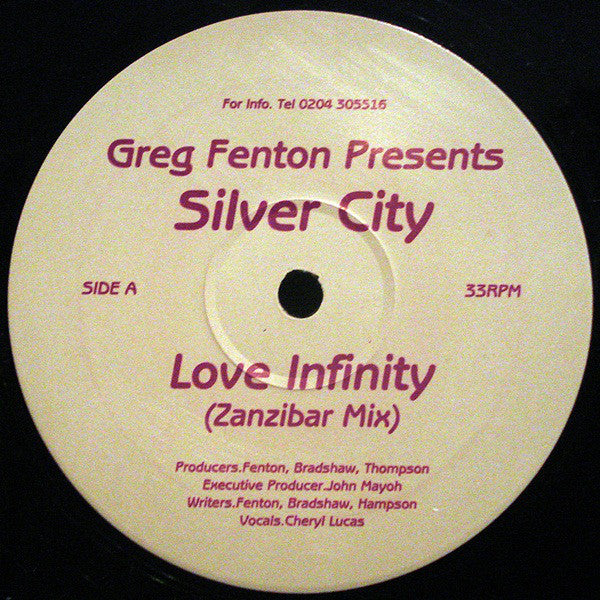 Greg Fenton Presents  Silver City (4) : Love Infinity (12")