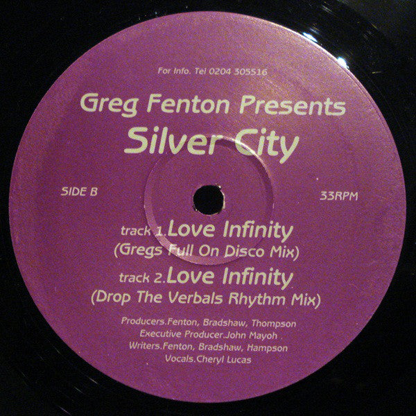 Greg Fenton Presents  Silver City (4) : Love Infinity (12")