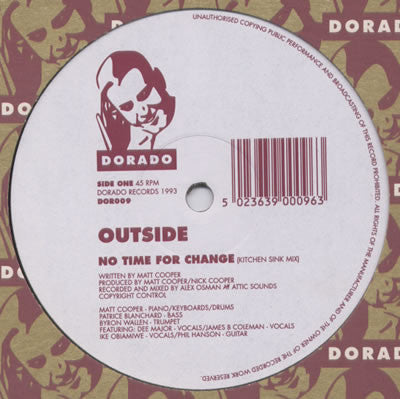 Outside : No Time For Change (12")