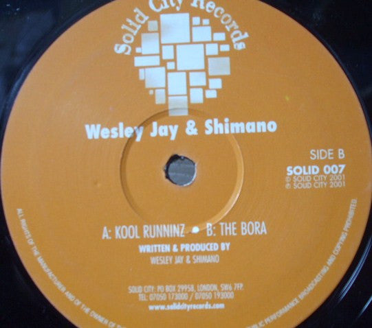 Wesley Jay & Shimano : Kool Runninz / The Bora (12")