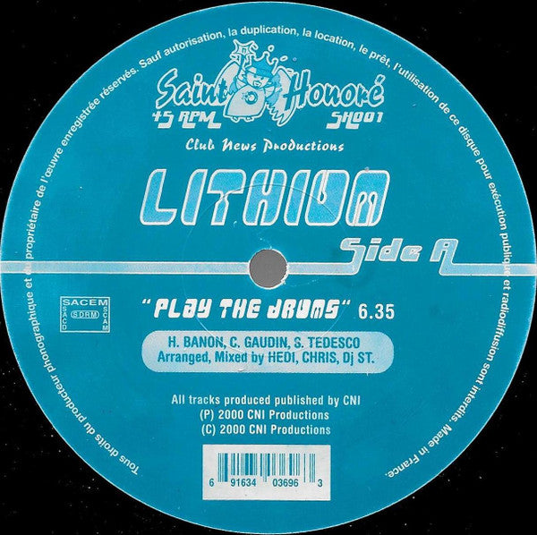 Lithium (2) : Play The Drums (12")
