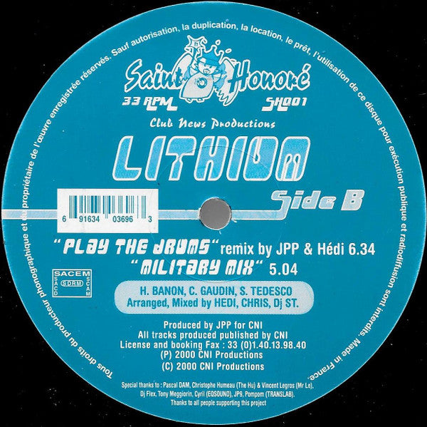 Lithium (2) : Play The Drums (12")