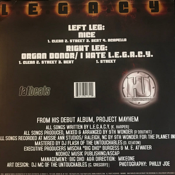 L.E.G.A.C.Y. : Nice (12")