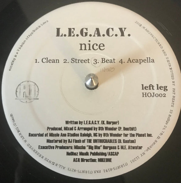 L.E.G.A.C.Y. : Nice (12")