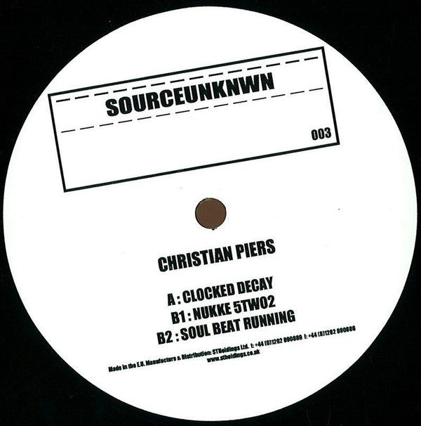 Christian Piers : Clocked Decay (12")