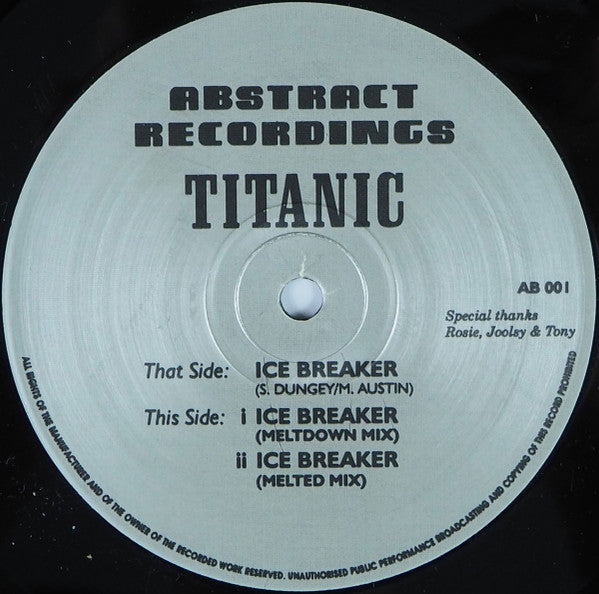 Titanic : Ice Breaker (12")