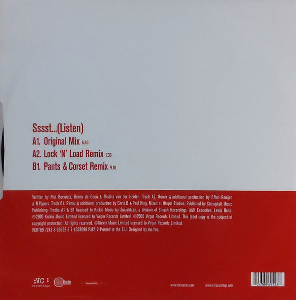 Jonah : Sssst...(Listen) (12")