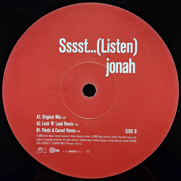 Jonah : Sssst...(Listen) (12")