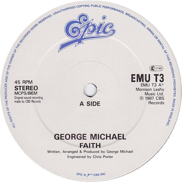 George Michael : Faith (12", Single)