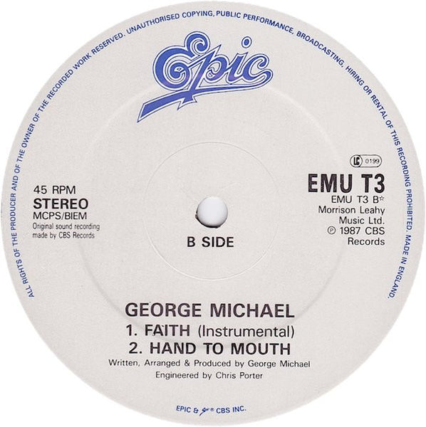 George Michael : Faith (12", Single)