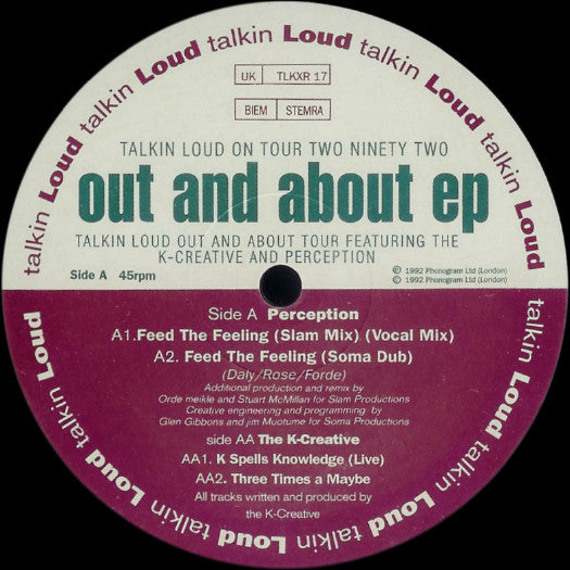 Perception And The K-Creative : Out And About Remix (12", EP)