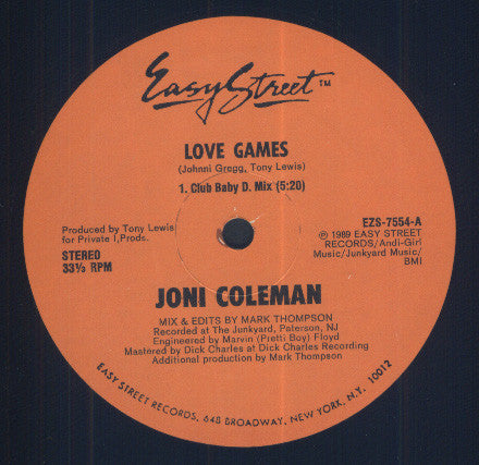 Joni Coleman : Love Games (12")