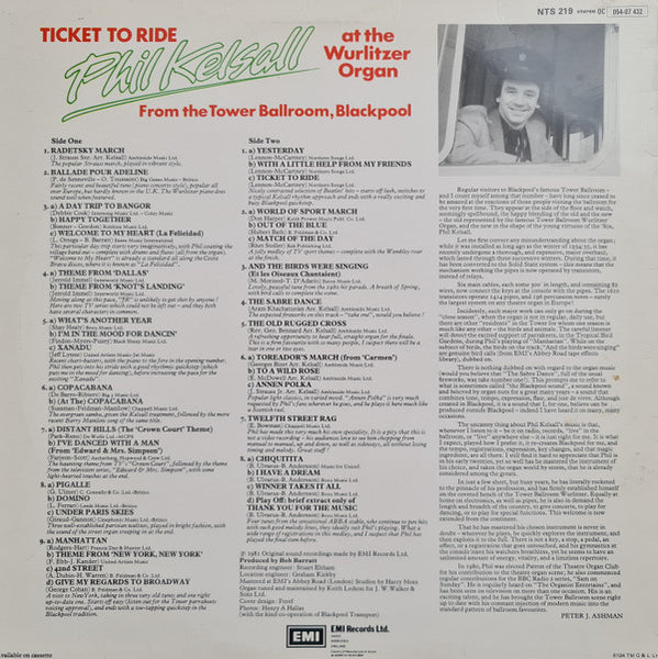 Phil Kelsall : Ticket To Ride (LP, Album)