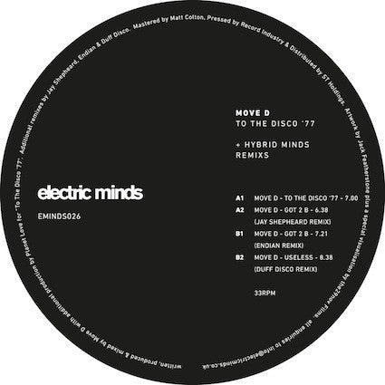 Move D : To The Disco '77 + Hybrid Minds Remixs (12")