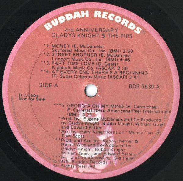 Gladys Knight & The Pips* : 2nd Anniversary (LP, Album, Promo)