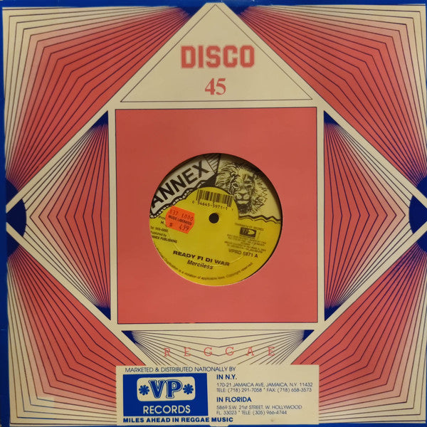 Merciless : Ready Fi Di War / Greatest Lover Award (12")