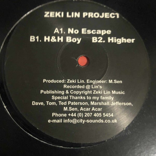 Zeki Lin Project* : No Escape (12")