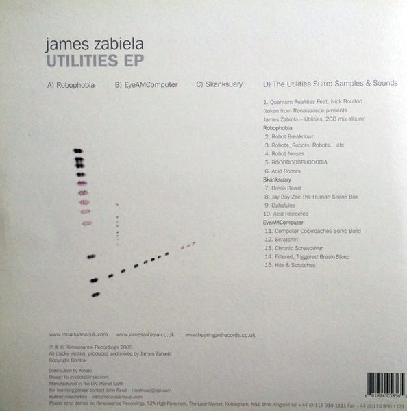 James Zabiela : Utilities EP (2x12", EP, Gat)