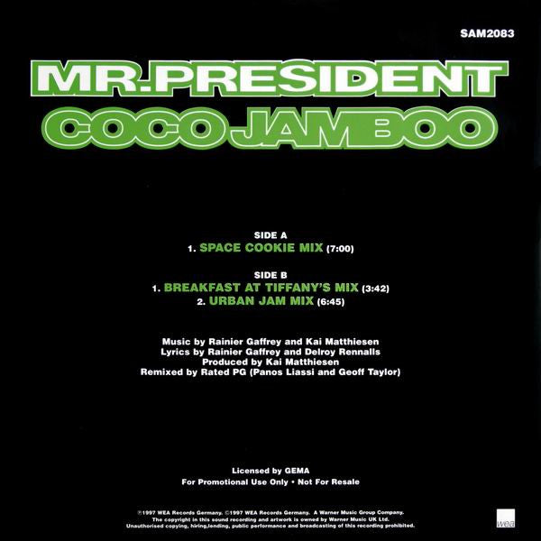 Mr. President : Coco Jamboo (Remixes By Rated PG) (12", Promo)