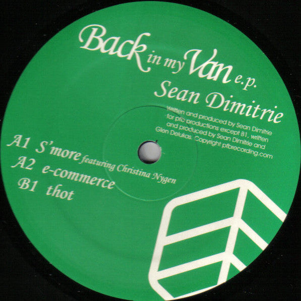 Sean Dimitrie : Back In My Van E.P. (2x12", EP)