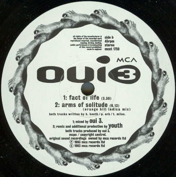 Oui 3 : Arms Of Solitude (12")