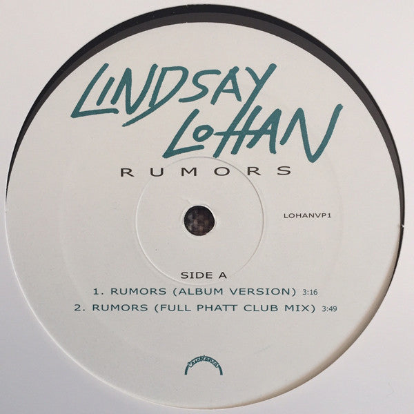 Lindsay Lohan : Rumors (12", Promo)