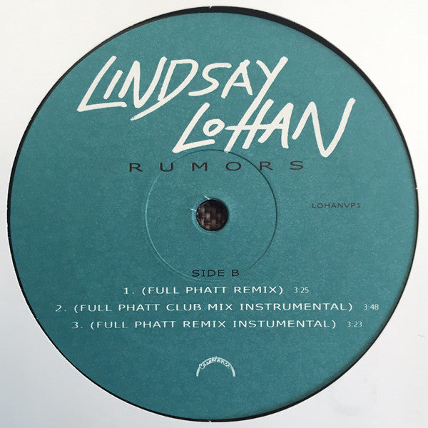 Lindsay Lohan : Rumors (12", Promo)