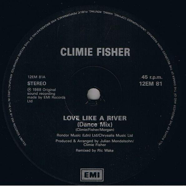 Climie Fisher : Love Like A River (12", Single)