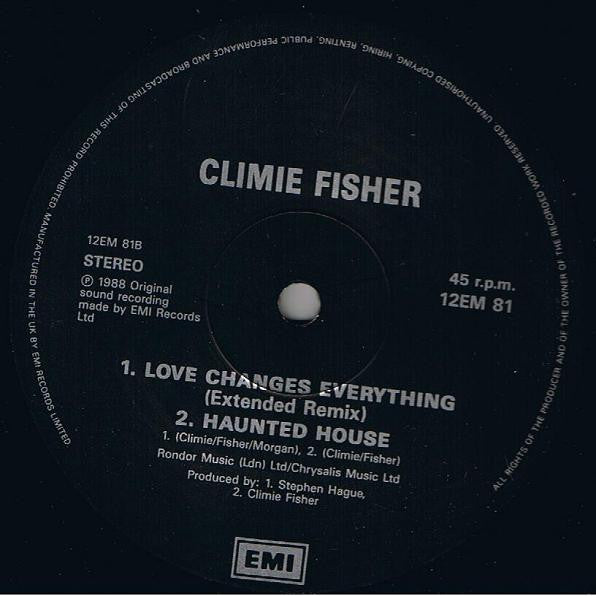 Climie Fisher : Love Like A River (12", Single)