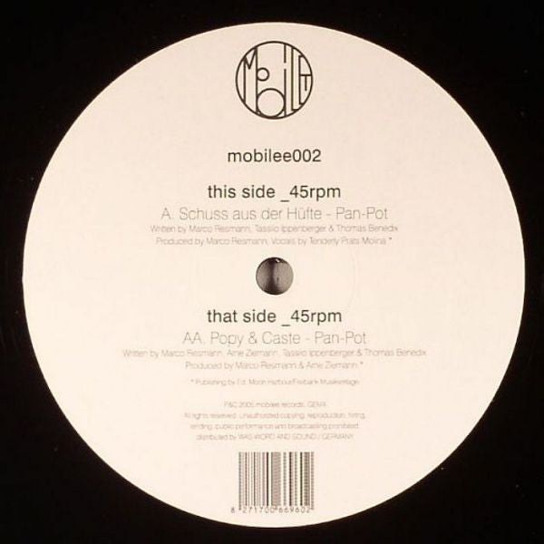 Pan-Pot : Popy & Caste (12")