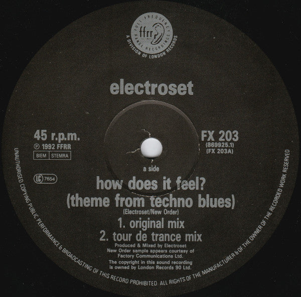 Electroset : How Does It Feel? (12")