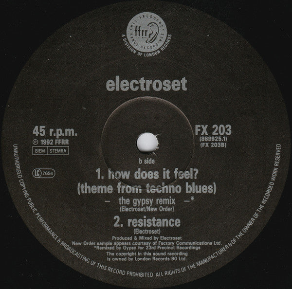 Electroset : How Does It Feel? (12")